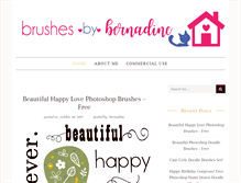 Tablet Screenshot of brushesbybernadine.com